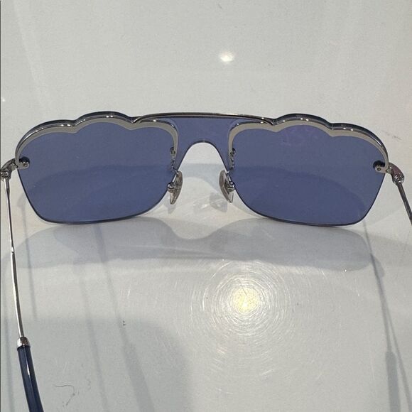 New MIU MIU SMU 55U Core Collection Sunglasses Silver Authentic main image 11